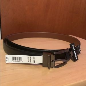 Steve Madden size 38 reversible black/ brown leather belt